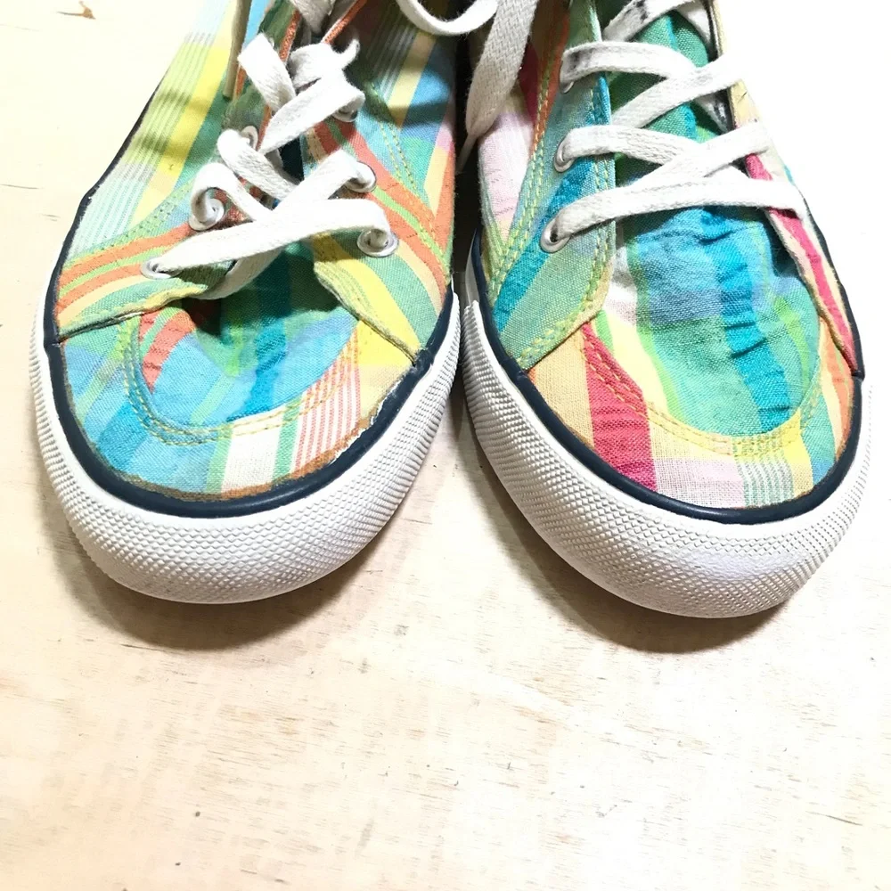 US Polo Assn Plaid Multicolore High Top Sneakers Size 11